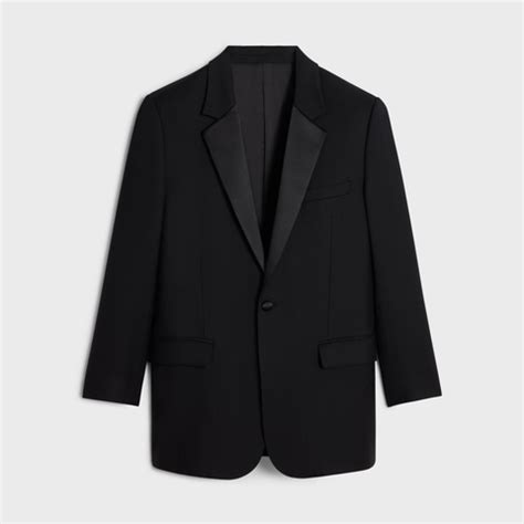 celine black blazer 285867622|BNF TUX BLAZER IN WOOL GABARDINE .